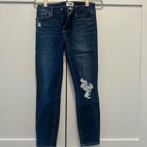 PAIGE Verdugo Ankle Ripped Jeans Distressed Size 29